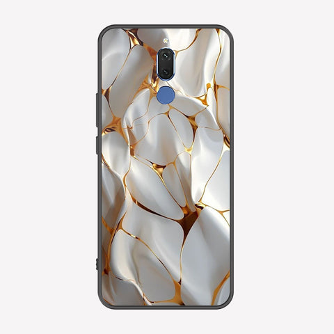 Huawei Mate 10 Lite Cover - Luxury Gold Marble Series - Premium Printed Metal soft Bumper shock Proof Case
