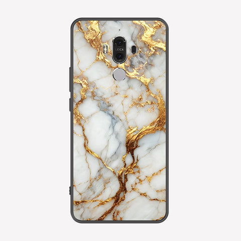 Huawei Mate 9 Cover - Luxury Gold Marble Series - Premium Printed Metal soft Bumper shock Proof Case