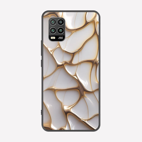 Xiaomi Mi 10 Lite 5G Cover - Luxury Gold Marble Series - Premium Printed Metal soft Bumper shock Proof Case