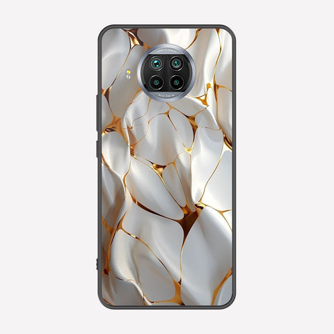 Xiaomi Mi 10i Cover - Luxury Gold Marble Series - Premium Printed Metal soft Bumper shock Proof Case