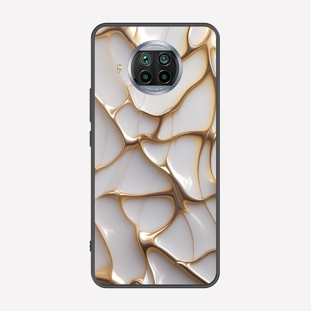 Xiaomi Mi 10i Cover - Luxury Gold Marble Series - Premium Printed Metal soft Bumper shock Proof Case