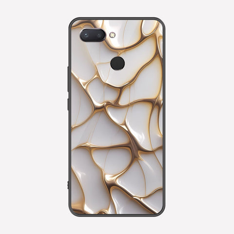 Xiaomi Mi 8 Lite Cover - Luxury Gold Marble Series - Premium Printed Metal soft Bumper shock Proof Case