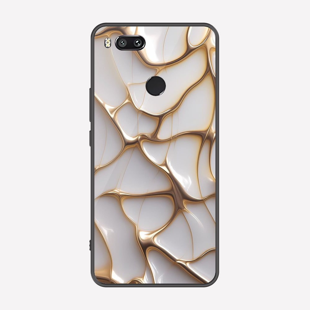 Xiaomi Mi A1 / Mi 5X Cover - Luxury Gold Marble Series - Premium Printed Metal soft Bumper shock Proof Case