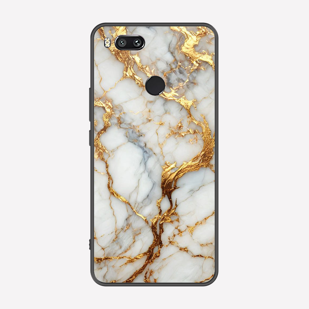Xiaomi Mi A1 / Mi 5X Cover - Luxury Gold Marble Series - Premium Printed Metal soft Bumper shock Proof Case