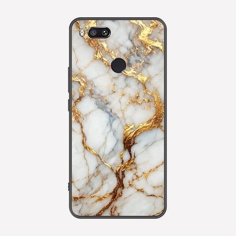 Xiaomi Mi A1 / Mi 5X Cover - Luxury Gold Marble Series - Premium Printed Metal soft Bumper shock Proof Case
