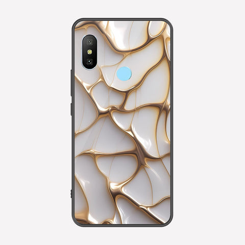 Xiaomi Mi A2 / Mi 6X Cover - Luxury Gold Marble Series - Premium Printed Metal soft Bumper shock Proof Case