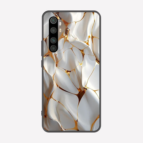 Xiaomi Mi Note 10 Lite Cover - Luxury Gold Marble Series - Premium Printed Metal soft Bumper shock Proof Case
