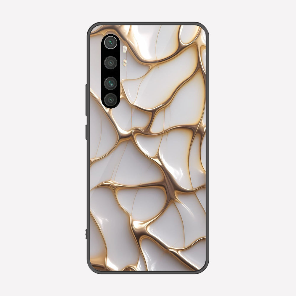 Xiaomi Mi Note 10 Lite Cover - Luxury Gold Marble Series - Premium Printed Metal soft Bumper shock Proof Case