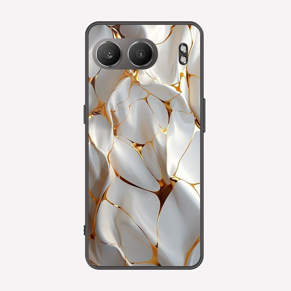 OnePlus Nord 4 Cover - Luxury Gold Marble Series - Premium Printed Metal soft Bumper shock Proof Case