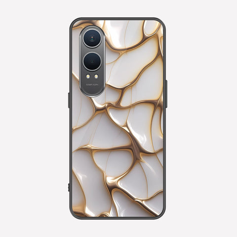 OnePlus Nord CE4 Lite Cover - Luxury Gold Marble Series - Premium Printed Metal soft Bumper shock Proof Case