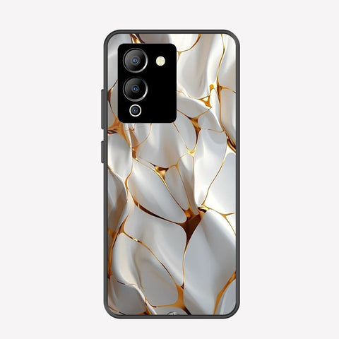 Infinix Note 12 G96 Cover - Luxury Gold Marble Series - Premium Printed Metal soft Bumper shock Proof Case