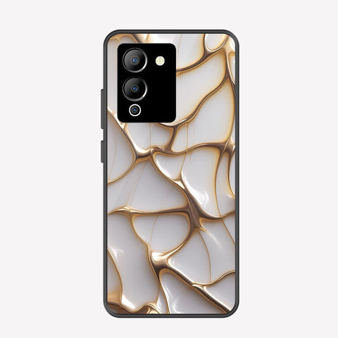 Infinix Note 12 G96 Cover - Luxury Gold Marble Series - Premium Printed Metal soft Bumper shock Proof Case