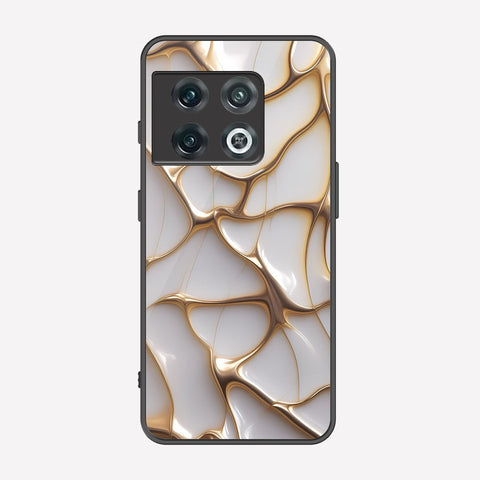 OnePlus 10 Pro Cover - Luxury Gold Marble Series - Premium Printed Metal soft Bumper shock Proof Case