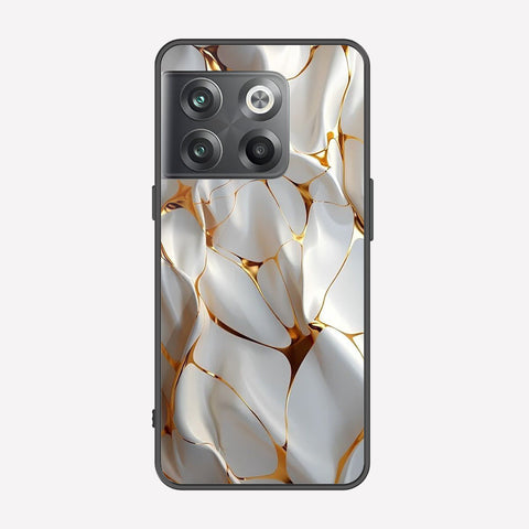 OnePlus 10T Cover - Luxury Gold Marble Series - Premium Printed Metal soft Bumper shock Proof Case