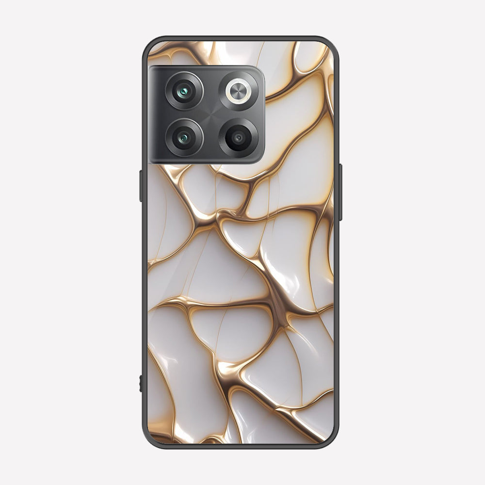 OnePlus 10T Cover - Luxury Gold Marble Series - Premium Printed Metal soft Bumper shock Proof Case