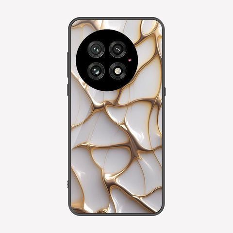 OnePlus 13 Cover - Luxury Gold Marble Series - Premium Printed Metal soft Bumper shock Proof Case