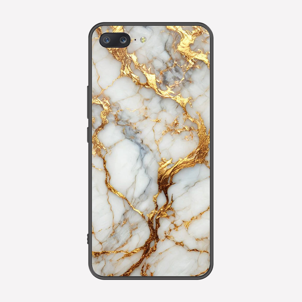 OnePlus 5 Cover - Luxury Gold Marble Series - Premium Printed Metal soft Bumper shock Proof Case