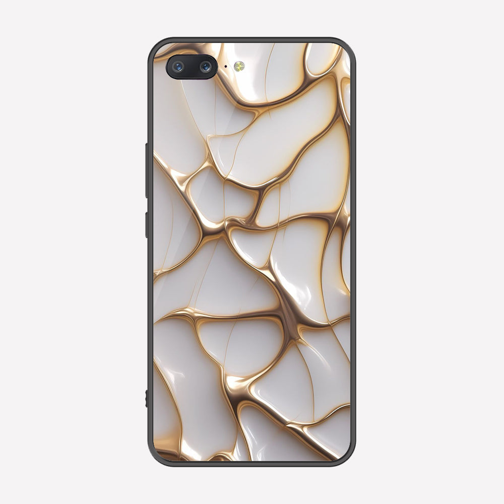 OnePlus 5T Cover - Luxury Gold Marble Series - Premium Printed Metal soft Bumper shock Proof Case