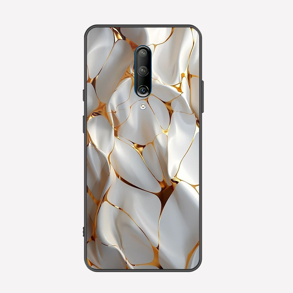 OnePlus 8 4G Cover - Luxury Gold Marble Series - Premium Printed Metal soft Bumper shock Proof Case
