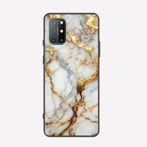 OnePlus 8T Cover - Luxury Gold Marble Series - Premium Printed Metal soft Bumper shock Proof Case