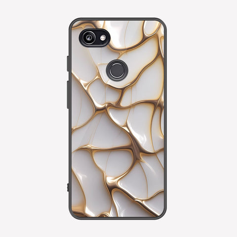 Google Pixel 3 Cover - Luxury Gold Marble Series - Premium Printed Metal soft Bumper shock Proof Case