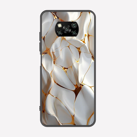 Xiaomi Poco X5 Pro Cover - Luxury Gold Marble Series - Premium Printed Metal soft Bumper shock Proof Case