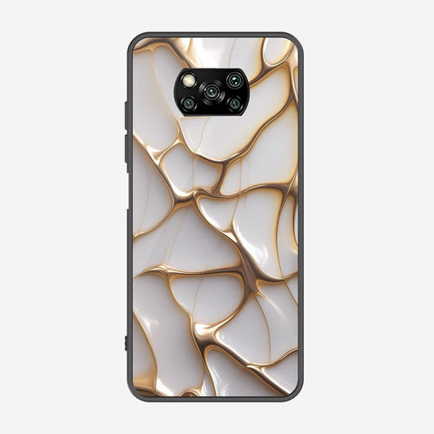 Xiaomi Poco X5 Pro Cover - Luxury Gold Marble Series - Premium Printed Metal soft Bumper shock Proof Case