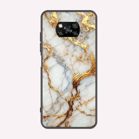 Xiaomi Poco X5 Pro Cover - Luxury Gold Marble Series - Premium Printed Metal soft Bumper shock Proof Case