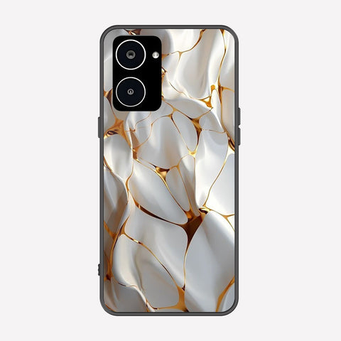 Realme 10 Cover - Luxury Gold Marble Series - Premium Printed Metal soft Bumper shock Proof Case