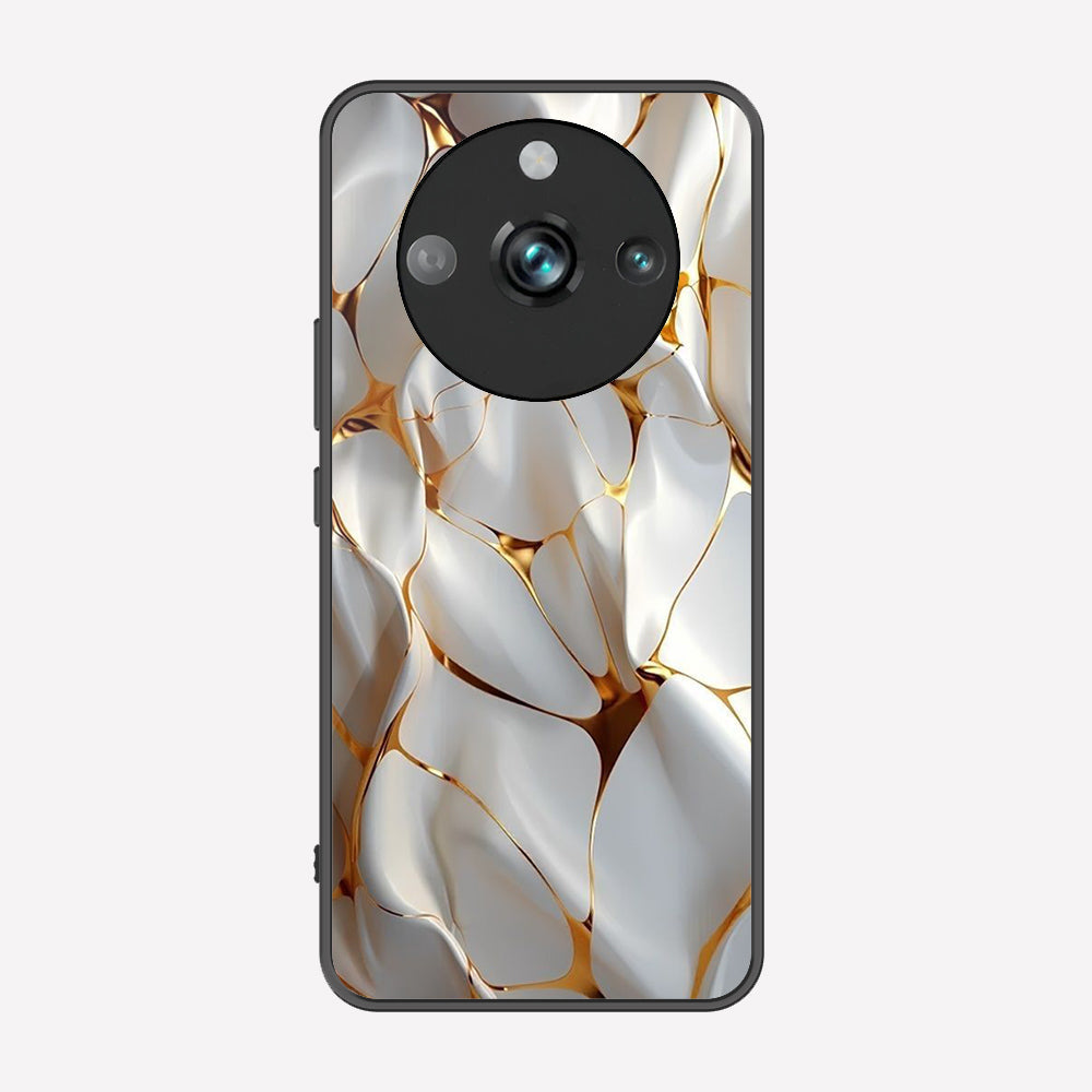 Realme 11 Pro Plus Cover - Luxury Gold Marble Series - Premium Printed Metal soft Bumper shock Proof Case