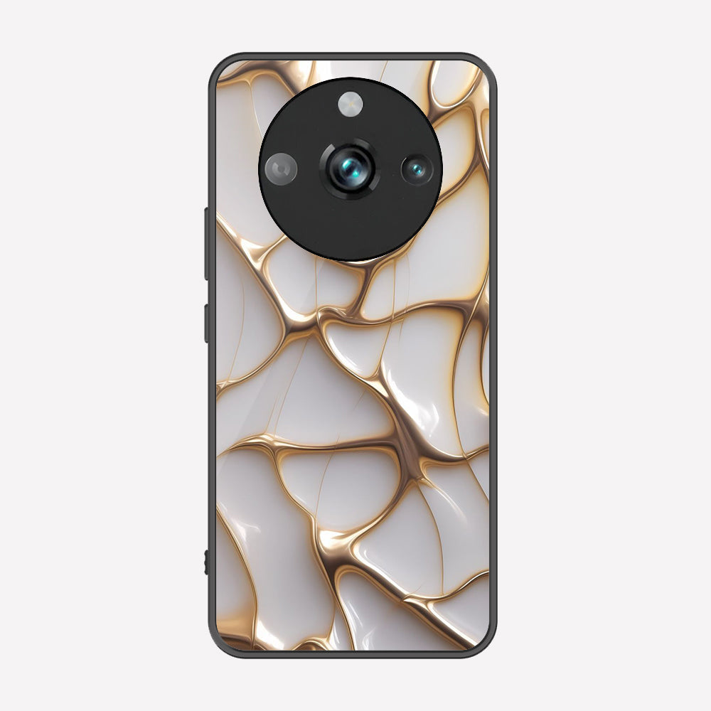 Realme 11 Pro Cover - Luxury Gold Marble Series - Premium Printed Metal soft Bumper shock Proof Case