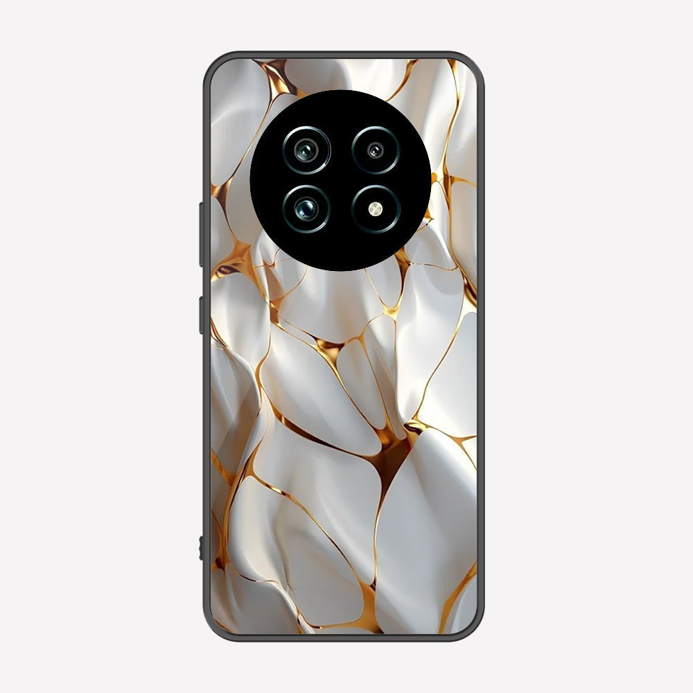 Realme 13 Cover - Luxury Gold Marble Series - Premium Printed Metal soft Bumper shock Proof Case