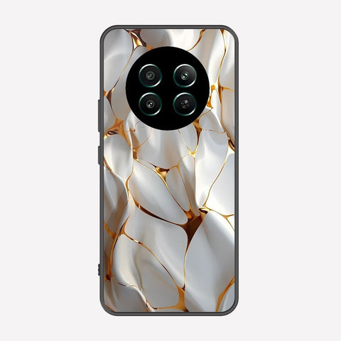 Realme 12 Plus Cover - Luxury Gold Marble Series - Premium Printed Metal soft Bumper shock Proof Case