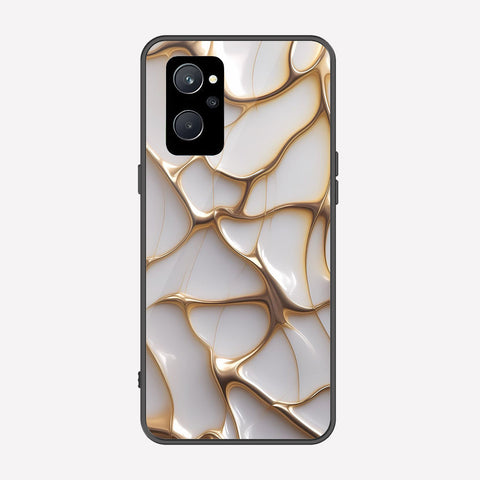 Realme 9i Cover - Luxury Gold Marble Series - Premium Printed Metal soft Bumper shock Proof Case
