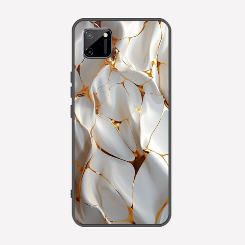 Realme C11 Cover - Luxury Gold Marble Series - Premium Printed Metal soft Bumper shock Proof Case