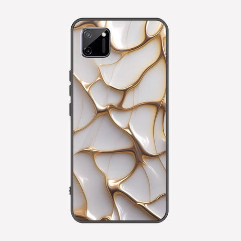 Realme C11 Cover - Luxury Gold Marble Series - Premium Printed Metal soft Bumper shock Proof Case