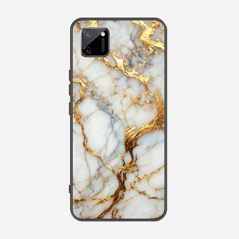 Realme C11 Cover - Luxury Gold Marble Series - Premium Printed Metal soft Bumper shock Proof Case