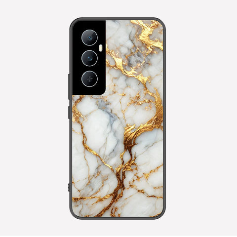 Realme C65 Cover - Luxury Gold Marble Series - Premium Printed Metal soft Bumper shock Proof Case