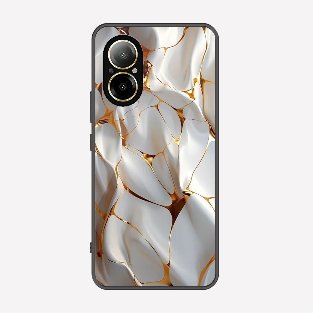 Realme C67 4G Cover - Luxury Gold Marble Series - Premium Printed Metal soft Bumper shock Proof Case