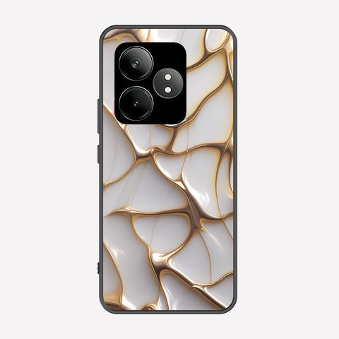 Realme GT Neo 6 SE Cover - Luxury Gold Marble Series - Premium Printed Metal soft Bumper shock Proof Case