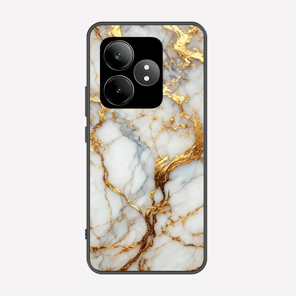 Realme GT Neo 6 SE Cover - Luxury Gold Marble Series - Premium Printed Metal soft Bumper shock Proof Case