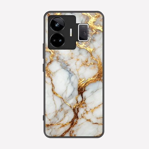 Realme GT Neo 5 Cover - Luxury Gold Marble Series - Premium Printed Metal soft Bumper shock Proof Case
