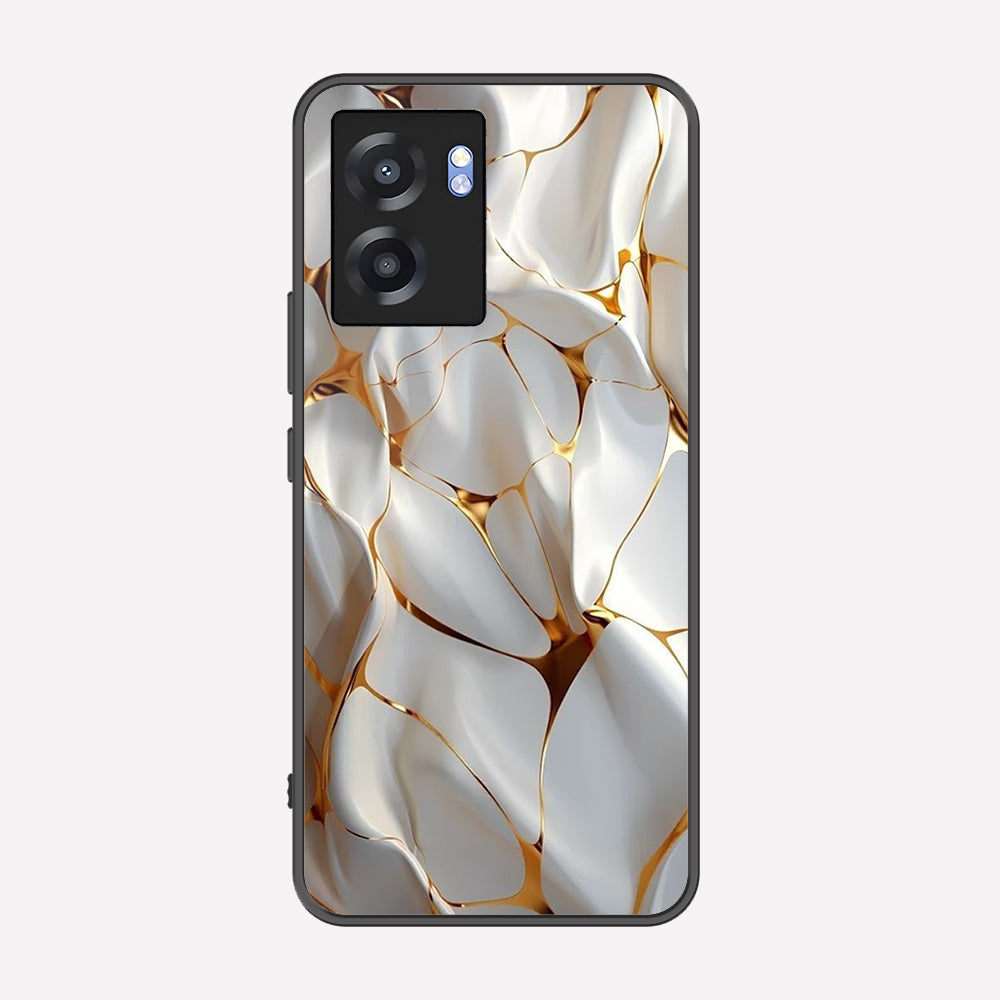 Realme Narzo 50 5G Cover - Luxury Gold Marble Series - Premium Printed Metal soft Bumper shock Proof Case