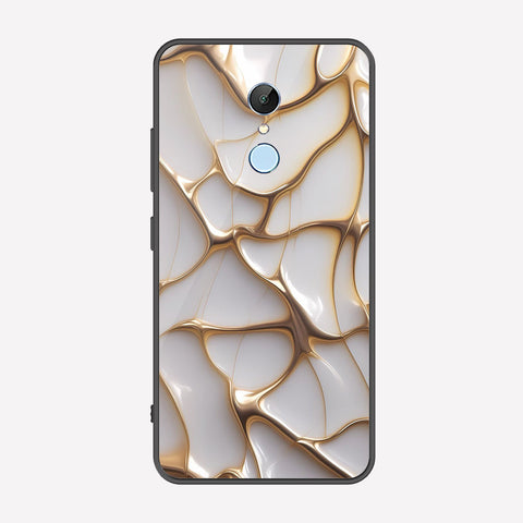 Xiaomi Redmi 5 Cover - Luxury Gold Marble Series - Premium Printed Metal soft Bumper shock Proof Case