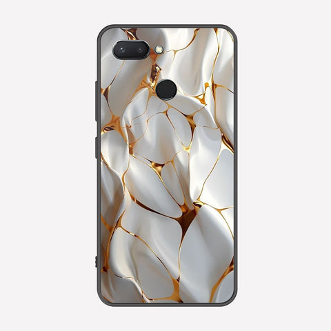 Xiaomi Redmi 6 Cover - Luxury Gold Marble Series - Premium Printed Metal soft Bumper shock Proof Case