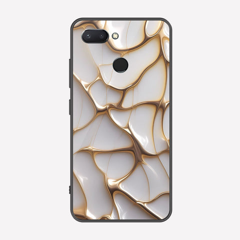 Xiaomi Redmi 6 Cover - Luxury Gold Marble Series - Premium Printed Metal soft Bumper shock Proof Case