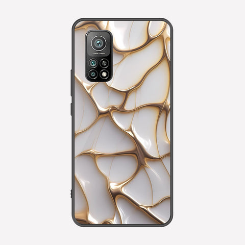 Xiaomi Redmi K30S Cover - Luxury Gold Marble Series - Premium Printed Metal soft Bumper shock Proof Case