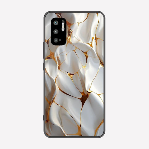 Xiaomi Redmi Note 10 5G Cover - Luxury Gold Marble Series - Premium Printed Metal soft Bumper shock Proof Case