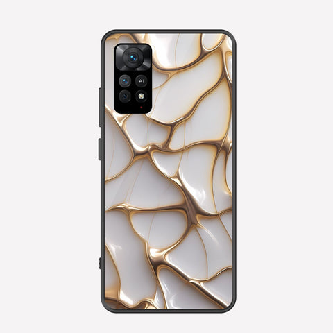 Xiaomi Redmi Note 12 Pro 4G Cover - Luxury Gold Marble Series - Premium Printed Metal soft Bumper shock Proof Case