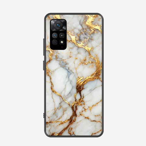 Xiaomi Redmi Note 12 Pro 4G Cover - Luxury Gold Marble Series - Premium Printed Metal soft Bumper shock Proof Case